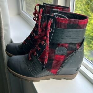 Sorel Buffalo Plaid boots